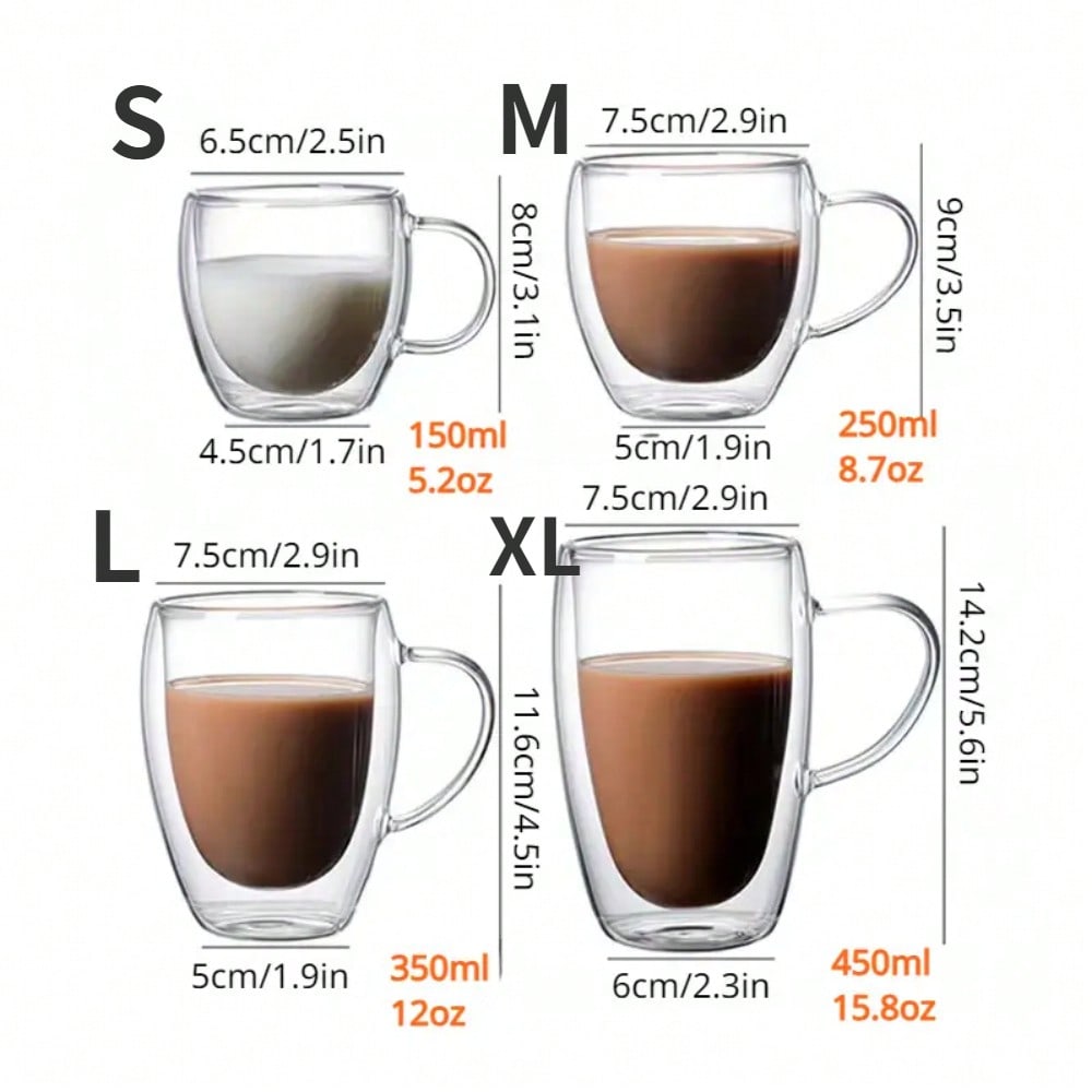 1 pz tazze di vetro a doppia p - Espresso Shot Glass recensione e prezzo